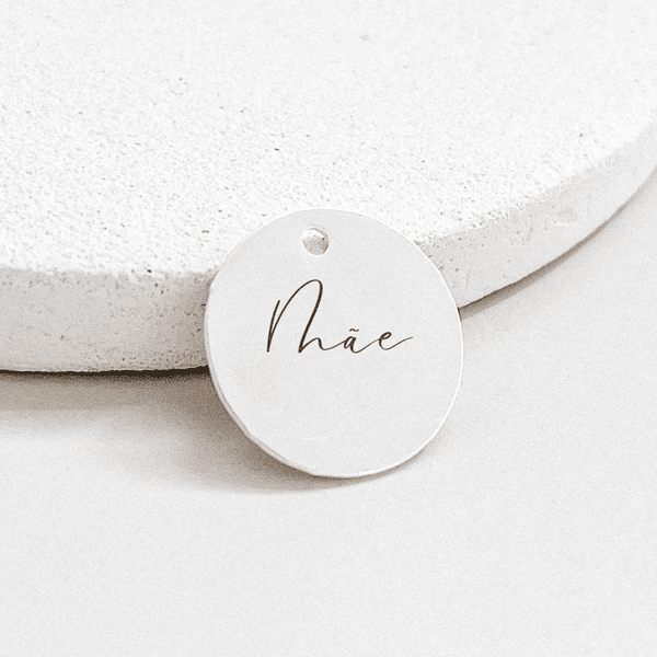 Colar Personalizado Pingente Mãe Prata 925 