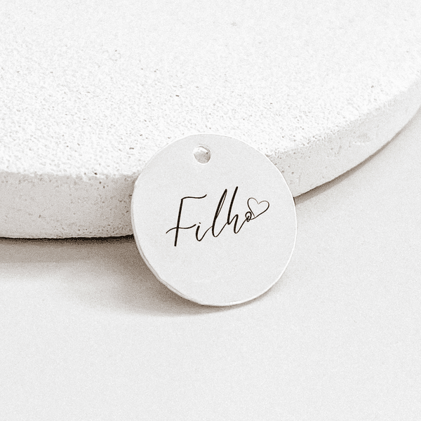 Pingente Personalizado Filho Prata 925 