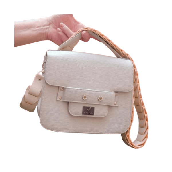 BOLSA FEMININA BEGE TRANSVERSAL-VINLENE