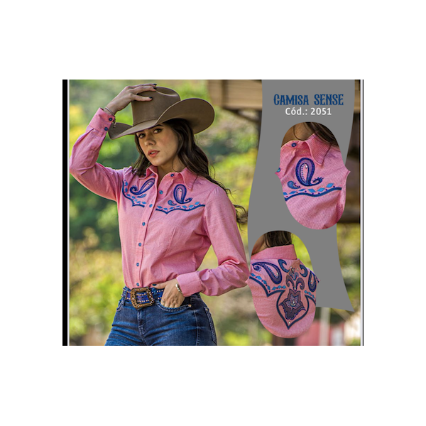 Camisa Sense Rosa Miss Country