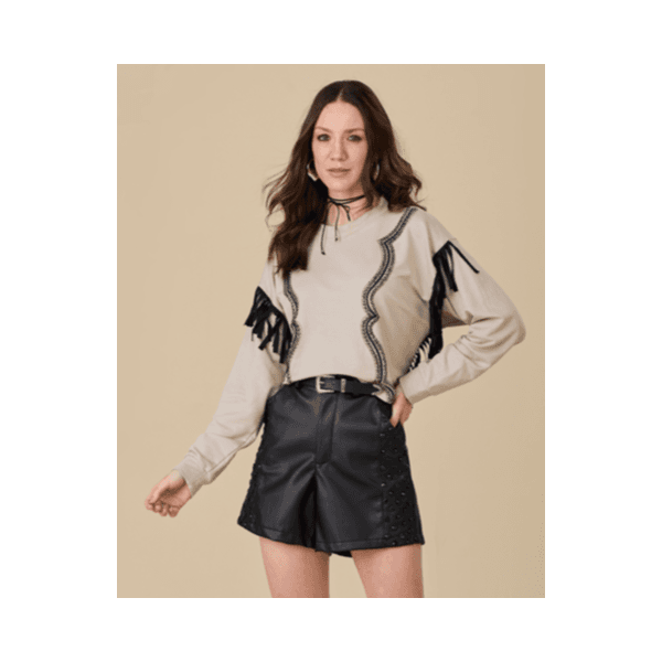 Moletom Cropped Gold - Moon Horse