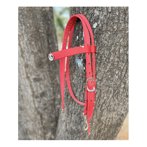 Cabeçada Nylon Boots Horse Vermelho