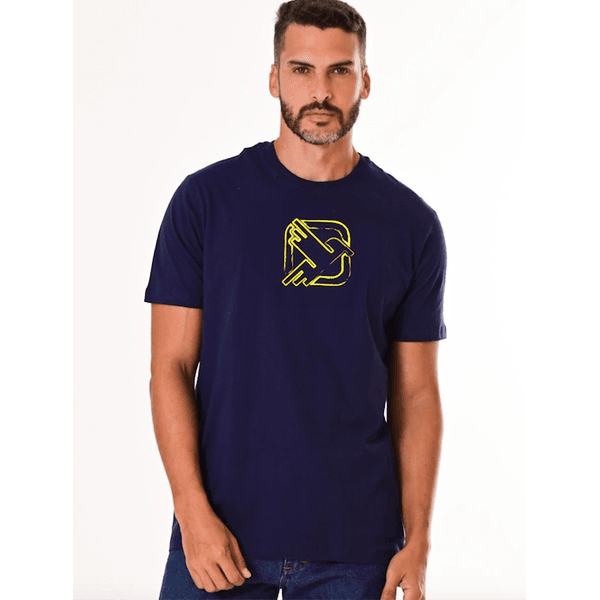 Camiseta Masc Thank Field - Azul Marinho