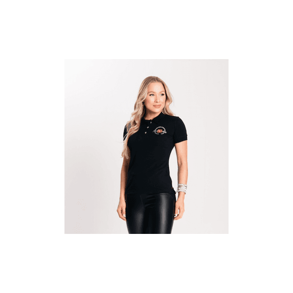 Camisa Polo Feminina Thank Field - Preto