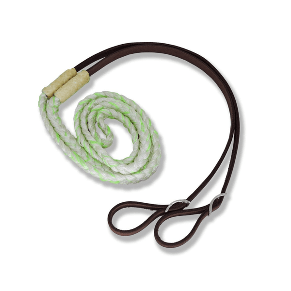 Rédea Trançada Nylon com couro Boots Horse 