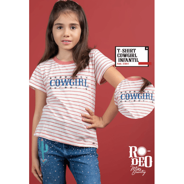 T-shirt Infantil Cowgirl - Miss Country