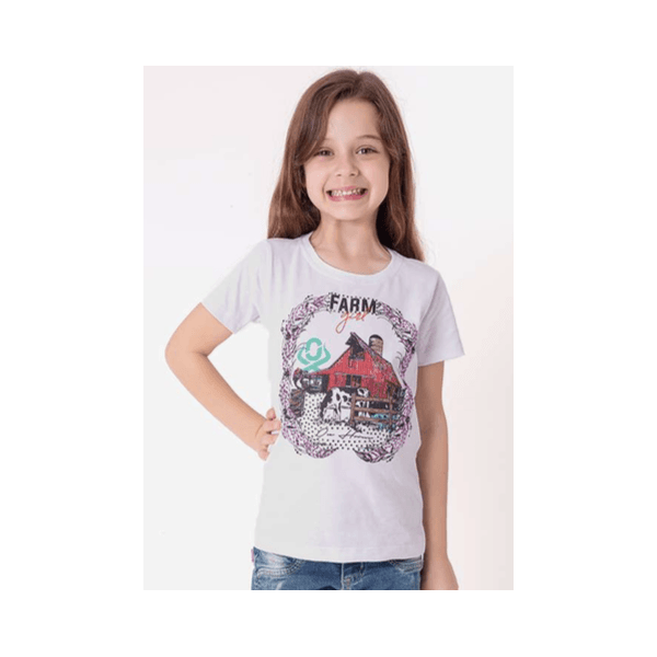 T-shirt Infantil Celeiro de Boneca OX 