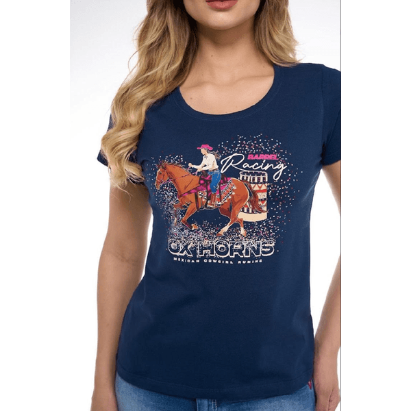 T-shirt Ox Horns - Marinho