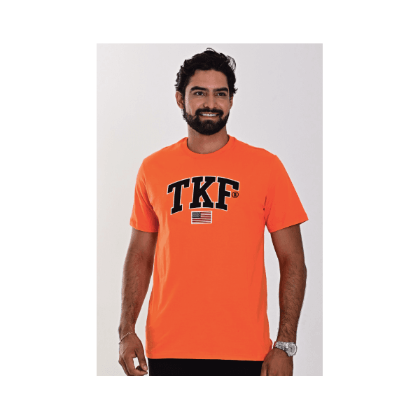Camiseta Masc Thankfield - Laranja
