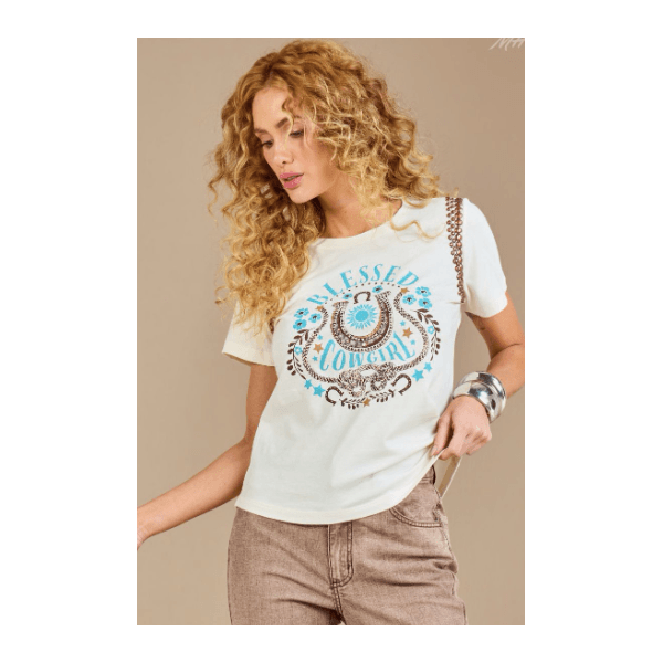 T-shirt Blessed - Moon Horse