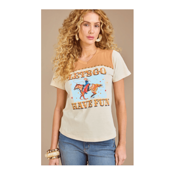 T-shirt Lets GO - Moon Horse