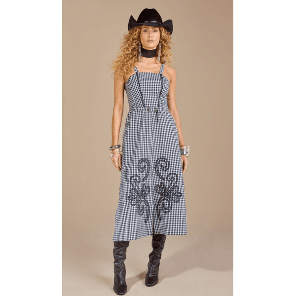 Vestido Midi Vichy Chris - Moon Horse