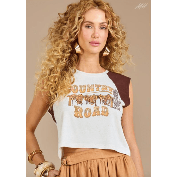 Cropped Country Road - Moon Horse