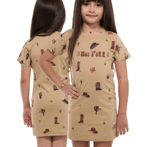 Vestido Infantil Ox Horns - Nude