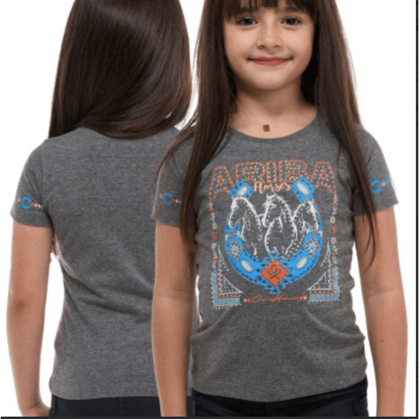 T-shirt Infantil Ox Horns - Cinza