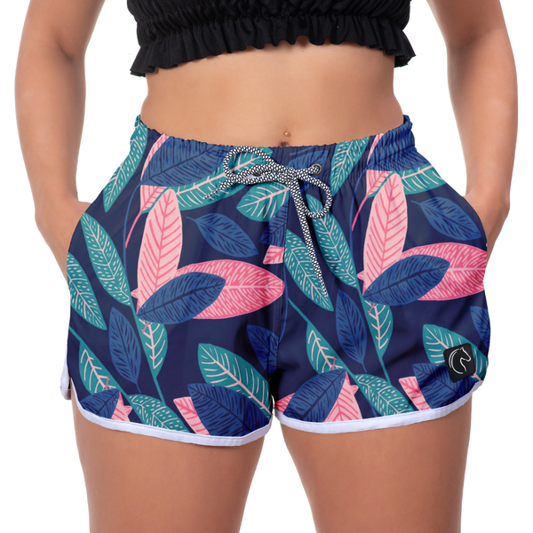 Short Feminino Flowers Moda Praia ou Academia W2 Premium