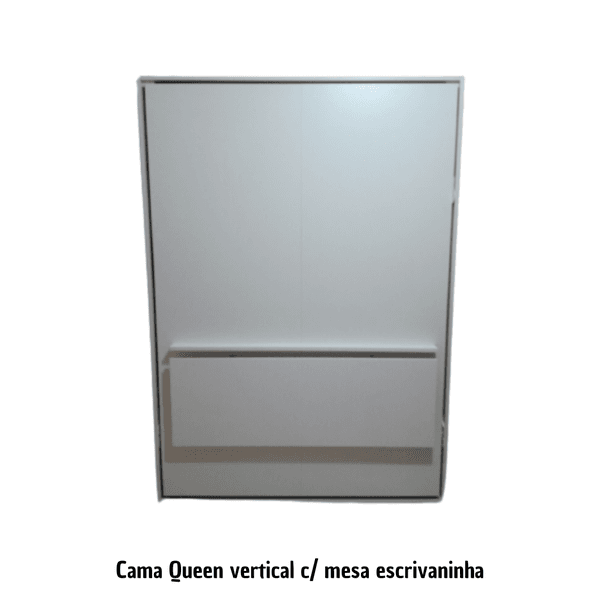 Cama queen vertical retrátil linha prime com escrivaninha 