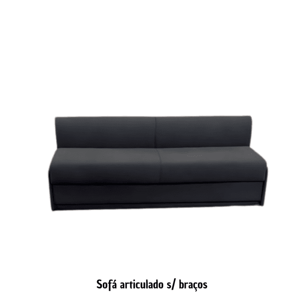 Sofá sem braços articulado para cama de parede (Casal vertical)