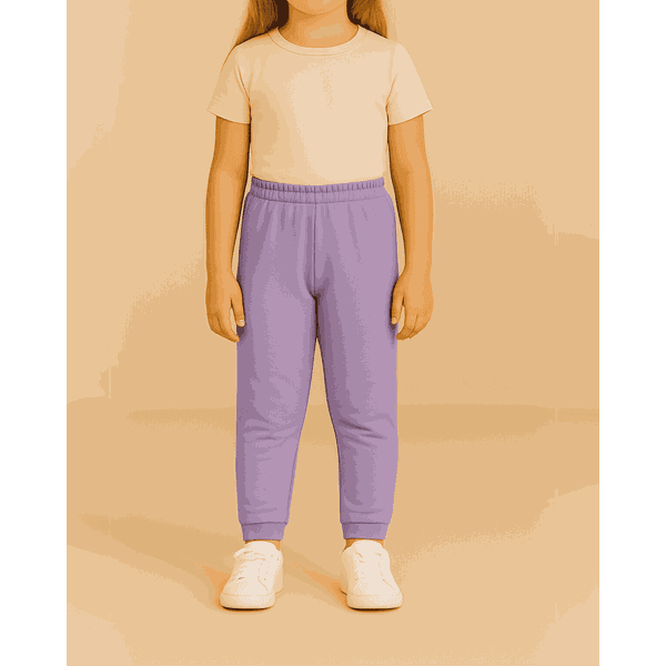 Calça moletom infantil Soletex feminina lilás 1 ao 3 