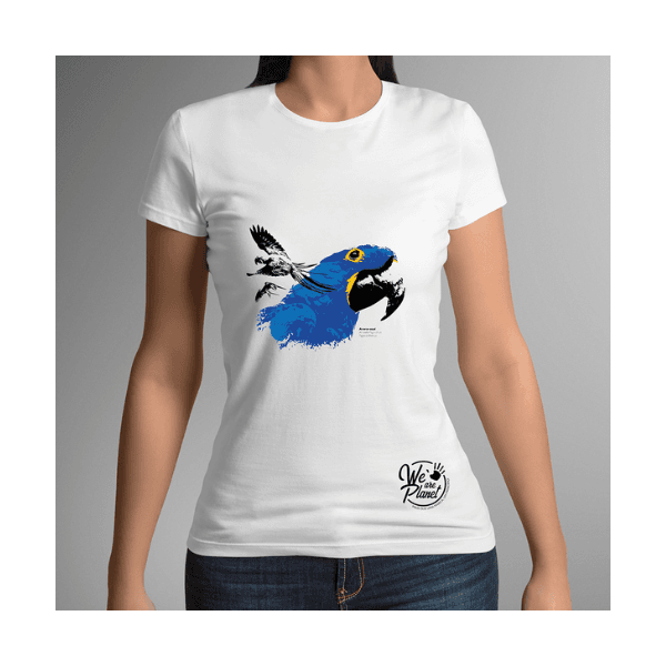 Camiseta Feminina Branca - Coleção Pantanal
