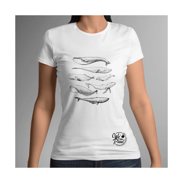 Camiseta Feminina - Coleção Cetáceos