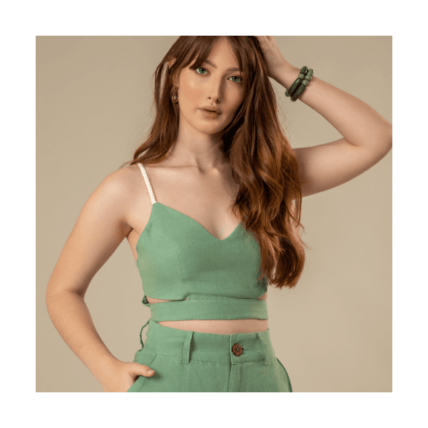 Top Lícuri - Coleção Arara Azul.