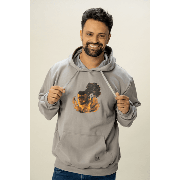 Moletom Macaco Prego - Cinza