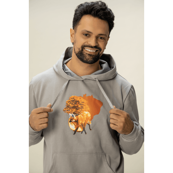 Moletom Lobo Guará - Cinza