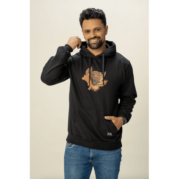 Moletom Onça Pintada - Preto