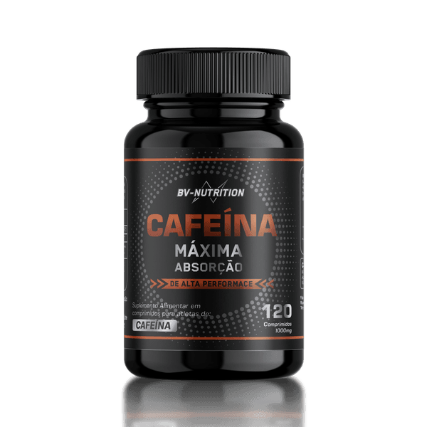 Cafeína Máxima Absorção Pré-Treino - BV Nutrition - 120 Comprimidos 1000mg