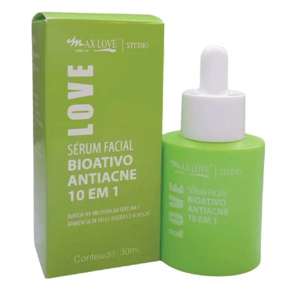 SÉRUM Facial Bioativo Antiacne 10 em 1 MAX LOVE