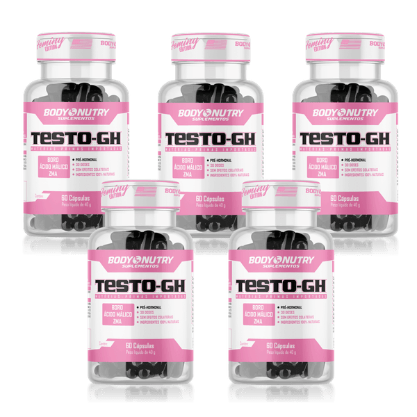 Pré Hormonal Testo Gh Feminino - Bio Vitta's - 60 Cápsulas - 5x 