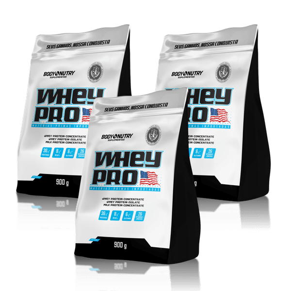 Whey Pro Body Nutry Concentrado Isolado 900g - 3x