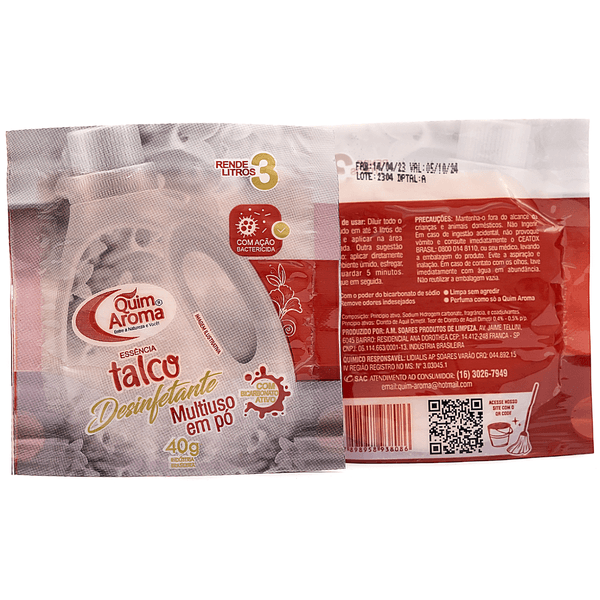Desinfetante em Pó Multiuso Talco