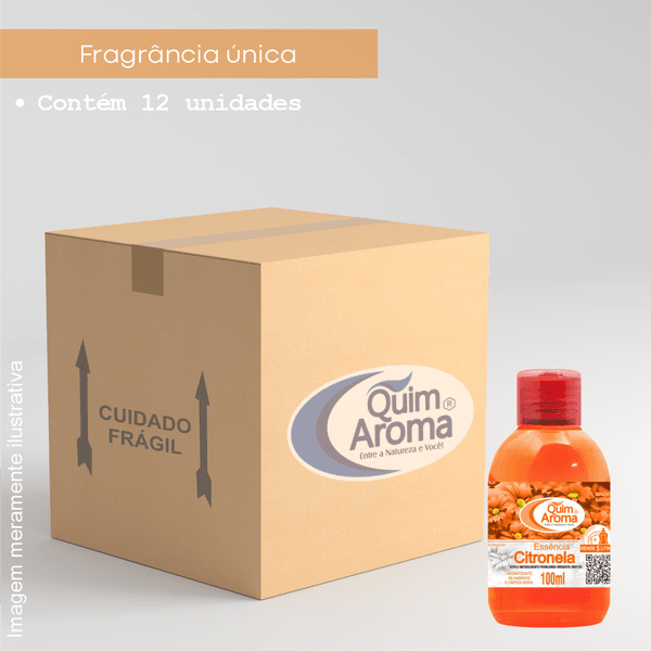 Caixa Fechada Essência 100ml - Citronela