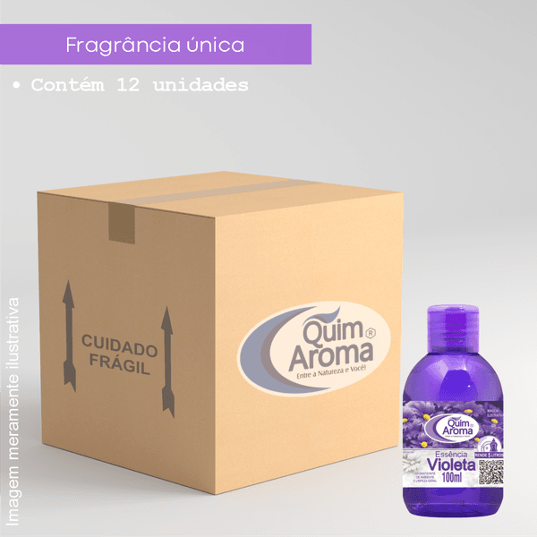 Caixa Fechada Essência 100ml - Violeta