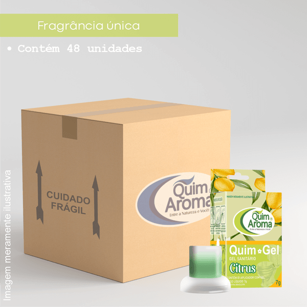Caixa Fechada Gel Sanitário Premium - Citrus