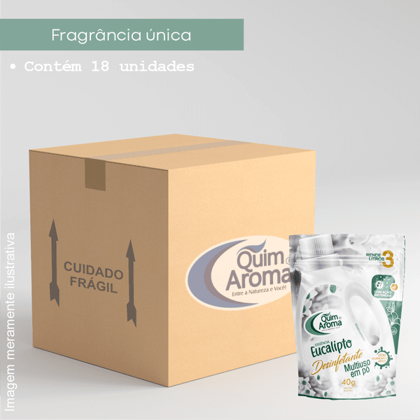 Caixa Fechada Desinfetante em pó - Eucalipto