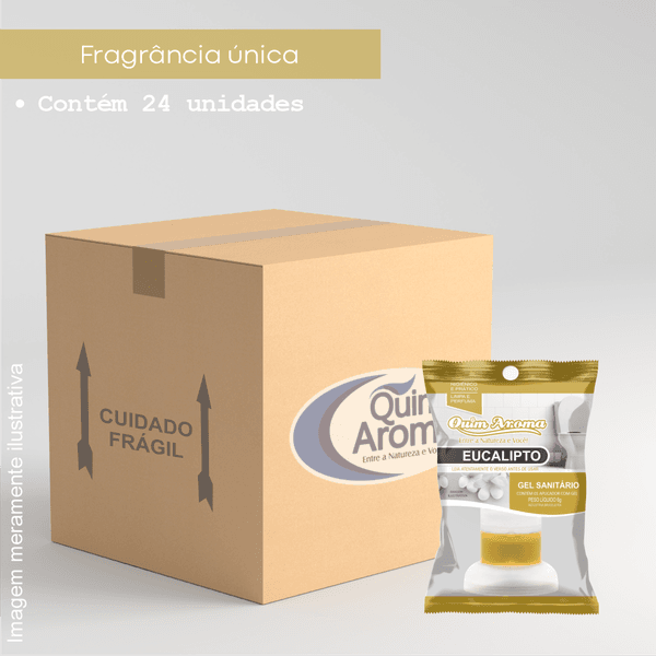 Caixa Fechada Gel Sanitário - Eucalipto