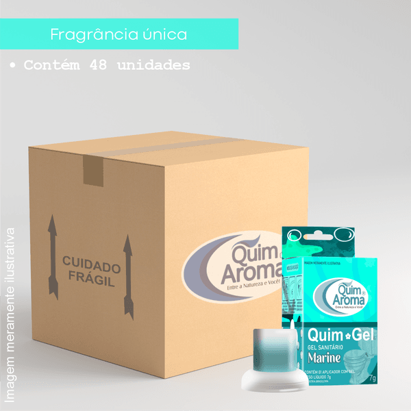 Caixa Fechada Gel Sanitário Premium - Marine