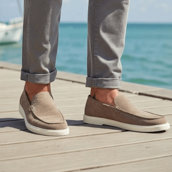 Sapato Masculino Sider NARAH Camurça Taupe 
