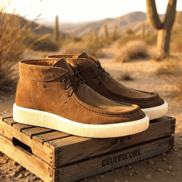 Bota ABRUZZO CANADIAN Em Couro Camurça Taupe