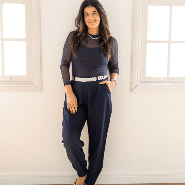 Calça Feminina Cenoura Flat Ice - Marinho