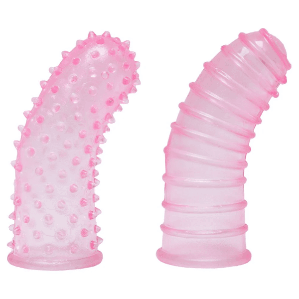 CAPA DE DEDO PONTO G DUAS UNIDADES ROSA