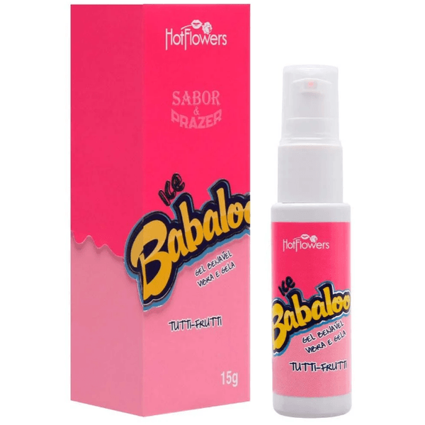BABALOO VIBRADOR EM GEL BEIJÁVEL ICE TUTTI FRUTTI