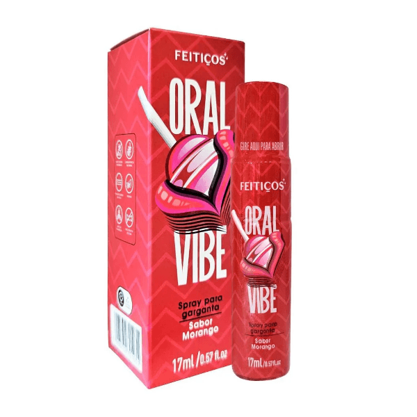 ORAL VIBE SPRAY DESSENSIBILIZANTE DE GARGANTA SABOR MORANGO