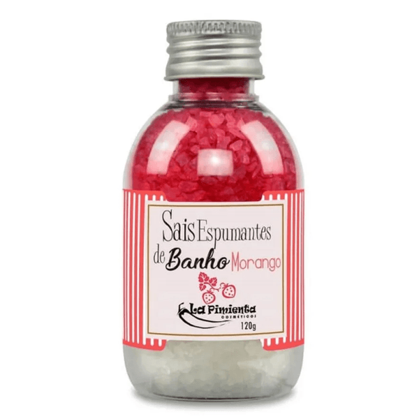 SAIS DE BANHO COM AROMA DE MORANGO