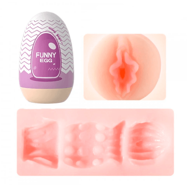 FUNNY EGG MASTURBADOR CYBERSKIN ROXO