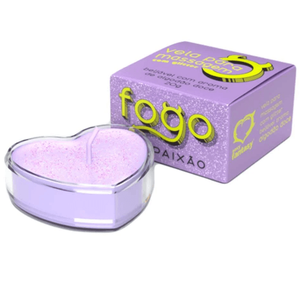 VELA FOGO DA PAIXÃO SABOR ALGODÃO DOCE