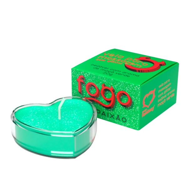 VELA FOGO DA PAIXÃO SABOR MAÇÃ VERDE